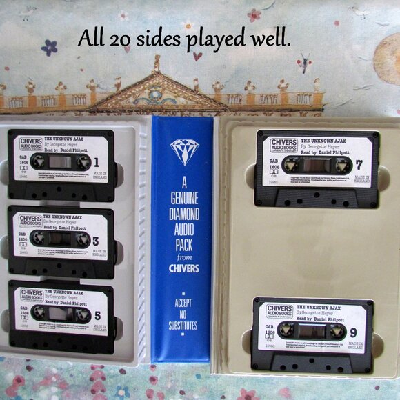 AUDIOBOOK - GEORGETTE HEYER - "THE UNKNOWN AJAX" UNABRIDGED REGENCY on CASSETTES - Picture 3 of 7